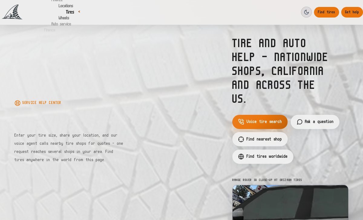 Orizaba Tires and Auto tires and service near Daniels Tire Service — Orange, CA